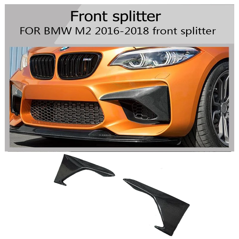 F87 m2 углеродное волокно передняя губа сплиттер для BMW M2 2 двери 2016 2017 2018|Обвесы| |
