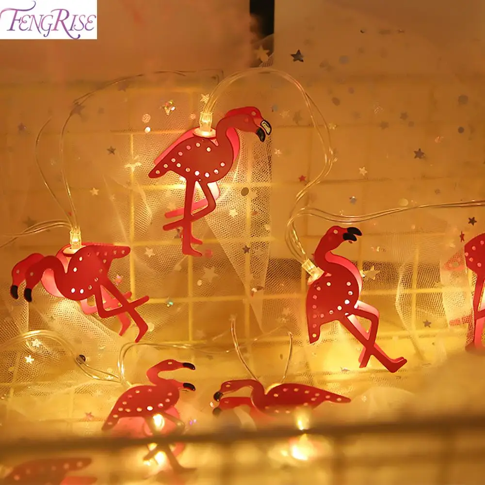 

Flamingo LED String Light Hawaiian Party Decor Pineapple Fairy Lights Tropical Summer Party Supply Wedding Birthday Party Decor
