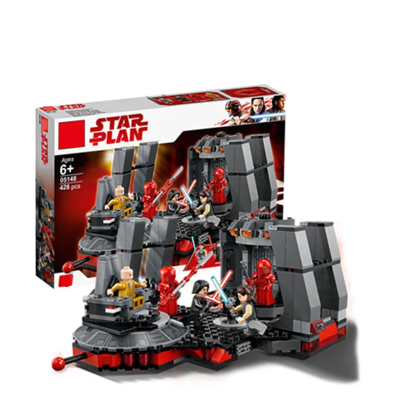 

New Star Wars Snoke's Throne Room Set Model Building Kits Blocks Bricks Children Toys Compatible With Legoingly STAR WAR 02A