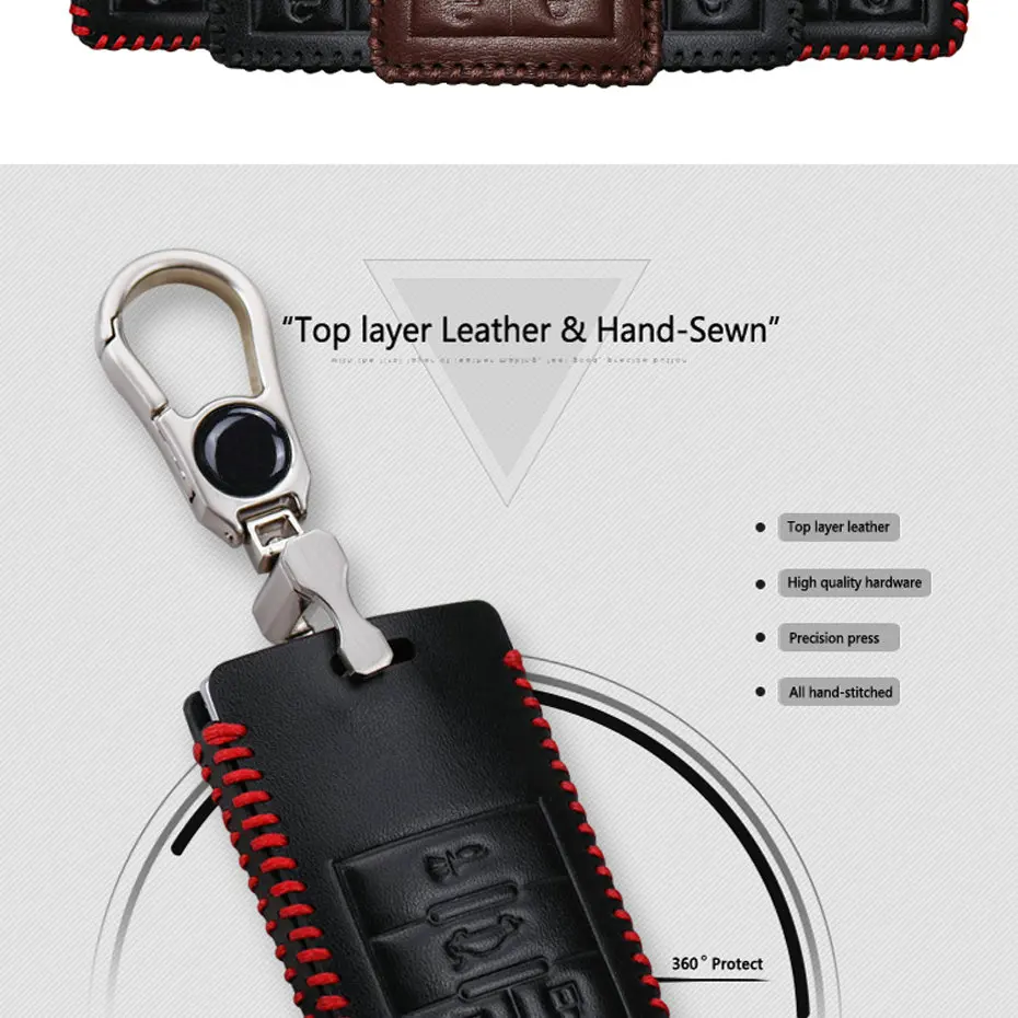 Metal Keychain Car Key Case For Cadillac (3)
