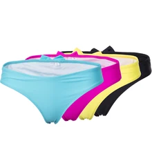 Женские сексуальные купальные плавки с бантом, одноцветные летние купальные костюмы из двух частей