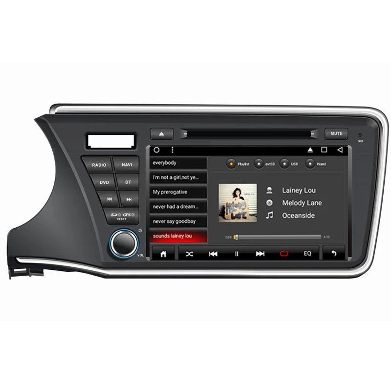 Best 9" in-Dash Android Car DVD Player with TV/BT GPS 3G WIFI DVR,Audio Radio Stereo,Car PC/multimedia headunit for Honda City 2014 4