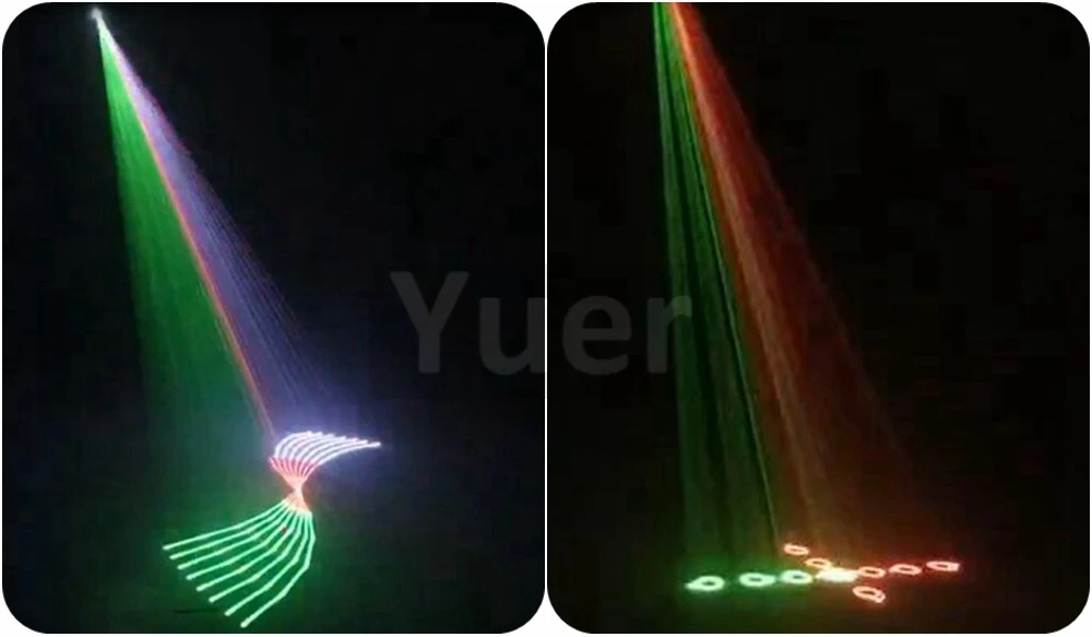 Светодиодный 2 Вт полноцветный анимационный лазерный светильник автоматическая вспышка RGB светодиодный звуковой лазерный светильник активированный для DJ Disco вечерние звуковой светильник s сценический светильник
