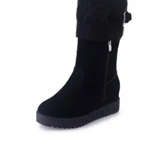

2018 new medium and long new Korean version of the British flat Martin boots plus velvet short tube inside the high cotton shoes
