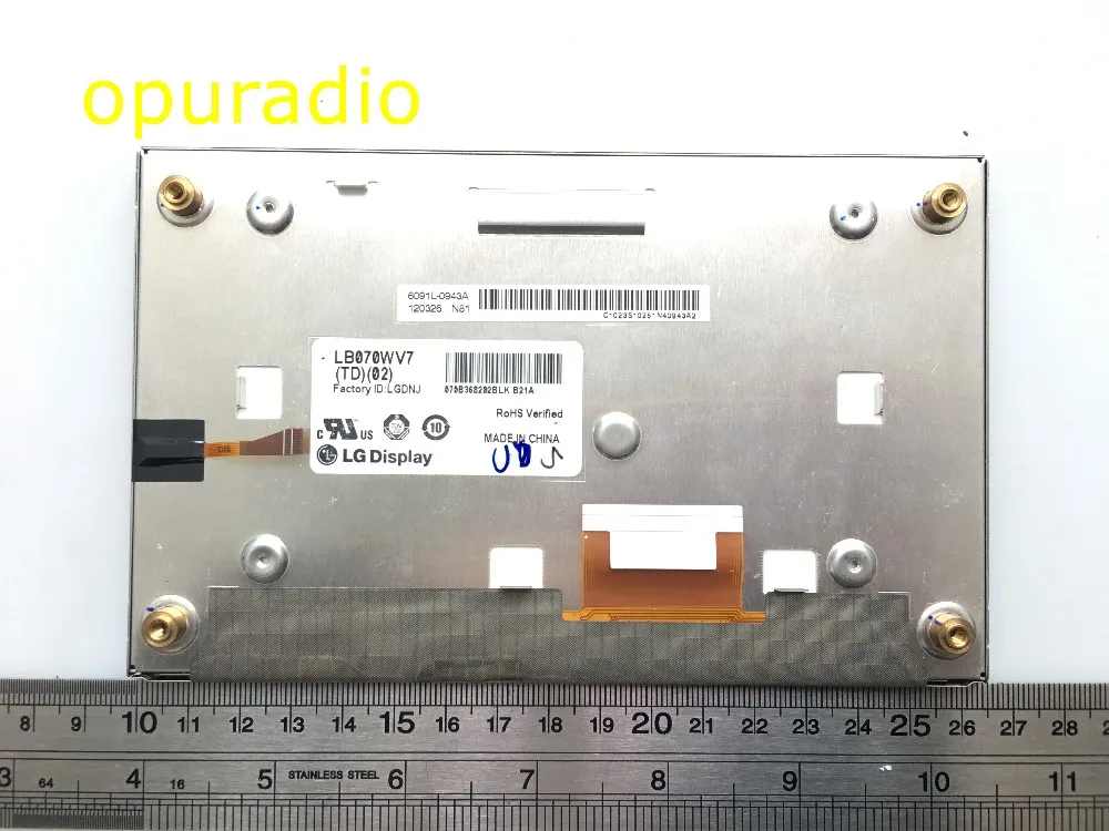 7 дюймов ЖК-дисплей экран LB070WV7 TD02 LB070WV7-TD02 Дисплей для автомобильной навигации на тонкопленочных транзисторах на тонкоплёночных транзисторах ЖК-дисплей мониторов