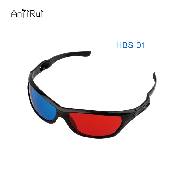 3D Glasses Red Blue/Red green Plasma TV Movie Dimensional Anaglyph Half-frame 3D Vision Glasses Movie Game DVD Video TV