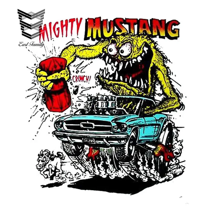 EARLFAMILY 13 см X 11 7 мультяшная Автомобильная наклейка Bomb Monster виниловая графика