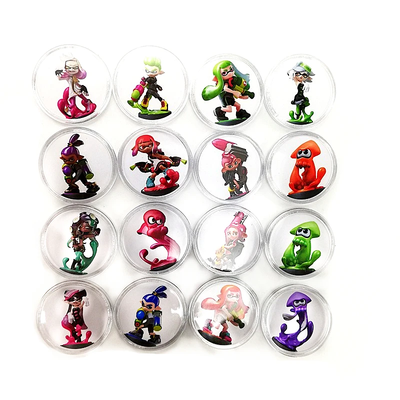 16pcs Full Set Splatoon 2 NFC Game Card Of Amiibo Collection Coin NTAG215 Sticker Printed Tag For NS Switch Fast Shipping