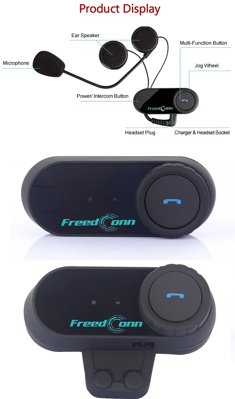 Freedconn Tcom-os Moto Rcycle Rbike Comunicador Capacete Intercom Headset Bluetooth Interphone Walkie Talkie 100m Gps 3pc 7 Automóveis e motos