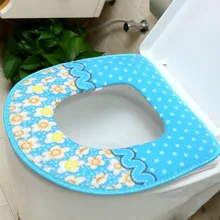 Универсальное домашнее мягкое сидение для унитаза, моющаяся теплая плюшевая подушка для унитаза