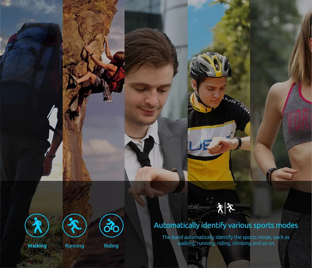 ORIGINAL CUBOT S1 DYNAMIC HEART RATE MONITOR SMART BRACELET SIX-AXIS SENSOR MULTI-SPORT TRACKING ACTIVITY TRACKING 237849 17