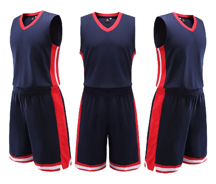 Spring Summer Men Stripe Basketball Jersey Sets Uniforms Adult Sports Clothing Breathable Basketball Jerseys Shorts Quick Dry 2