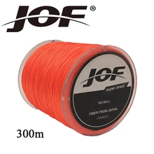 JOF 4 нити рыболовная леска 300 м сильная японская многофиламентная PE плетеная рыболовная леска для подводной охоты шнур для карпа 10-100LB