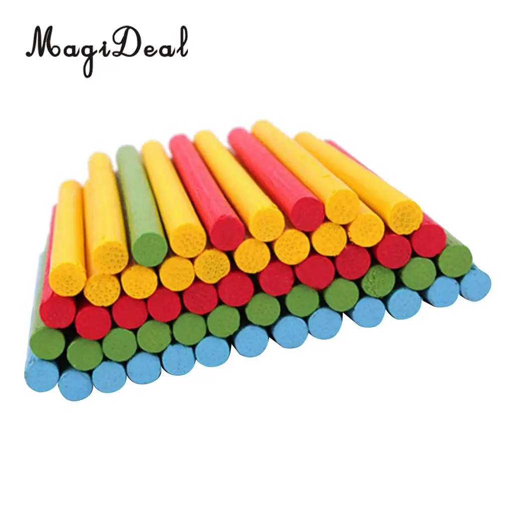 MagiDeal 1Set Colorful Wooden Craft Model Making Counting Sticks for Preschool Kindergarten Education Kids Baby Math Toy