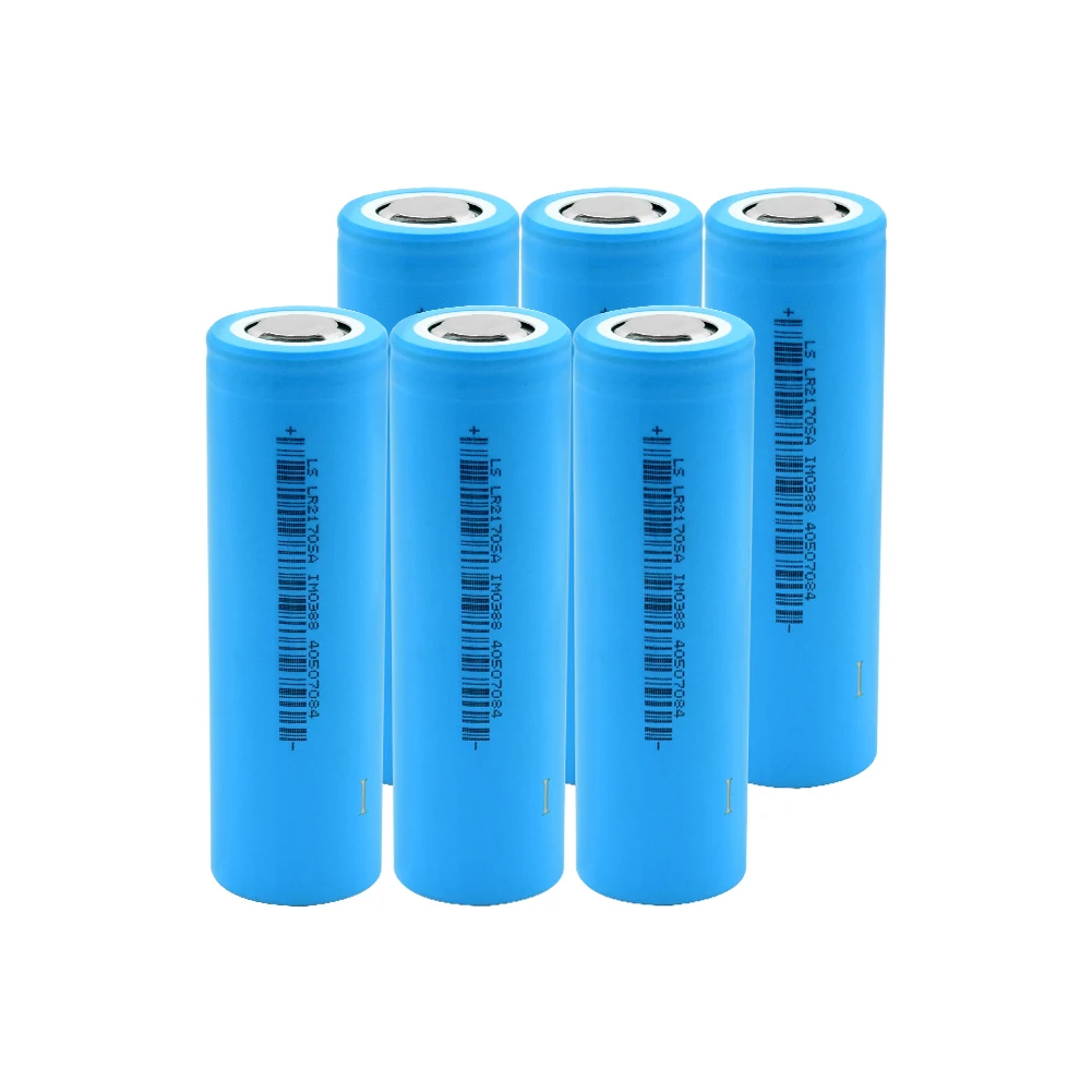 1/2/4/6/8/10 шт. 3,7 в 5200 мАч 21700 литий-ионный аккумулятор для Батарея Макс. 35A разрядный ток Высокая утечка Перезаряжаемые 21700 батареи - Цвет: 6 Pieces