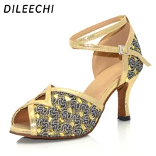DILEECHI/Высококачественная обувь для латинских танцев; женская обувь для танцев на квадратном каблуке для взрослых