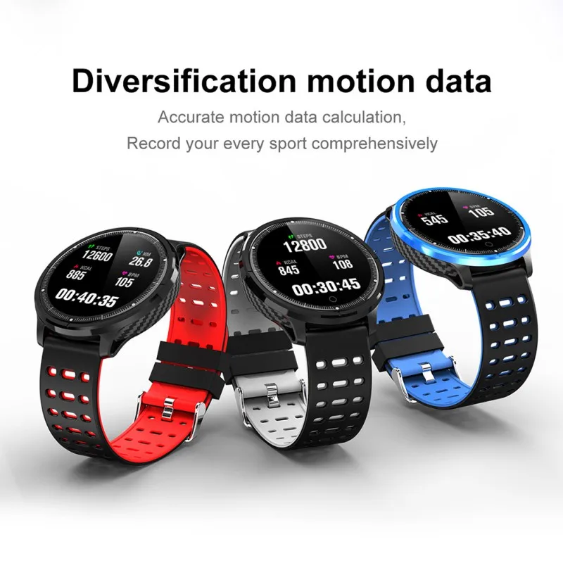 

1.22inch Color IPS Screen Smart Watch Heart Rate Blood Pressure IP68 Waterproof Fitness Bracelet Band