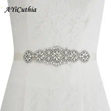 AYiCuthia Elegent Лента Свадебная со стразами Свадебная вечеринка невесты Платье с поясом кушак Y27