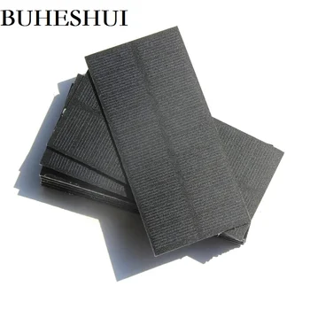 

BUHESHUI 5pcs 1.3W 5V Solar Cell Module Monocrystalline PET Solar Panel DIY Solar Charger For 3.7v Battery Study 131*61*2MM
