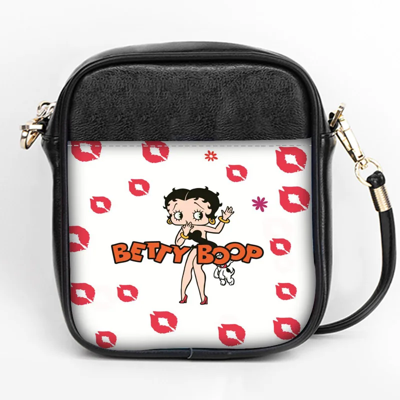 Новая Мода Betty Boop Слинг Сумка на заказ для женщин Слинг сумки на ремне кожа мини девушки Tote вечерние сумки DIY Слинг Сумка - Цвет: 9