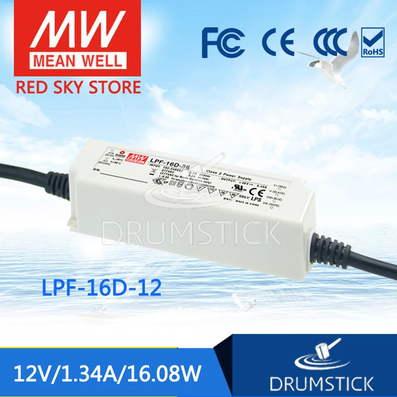 

Advantages MEAN WELL LPF-16D-12 12V 1.34A meanwell LPF-16D 12V 16.08W Single Output LED Switching Power Supply