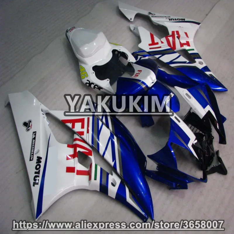 Комплект обтекателей для мотоциклов YAKUKIM ABS YAMAHA YZF R6 06 07 2006 2007 YZFR6 R6|Накладки и