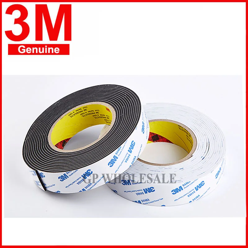 3m 9448a Strong White Black Double Sided Foam Tape Mounting Tape Auto Car Decorative Article Wall Pendant Home Use 2mm Thick 5m Office Adhesive Tape Aliexpress