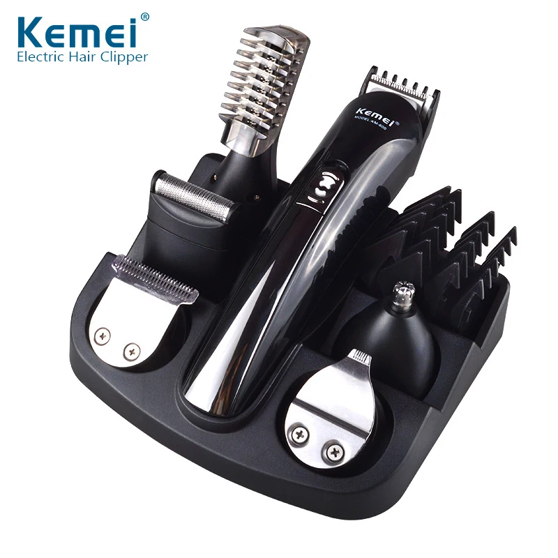 

Hair Trimmer 6 in 1 Rechargeable Titanium Hair Clipper Trimmer Men Beard Trimmer Styling Tools Hair Shaving Machine D43