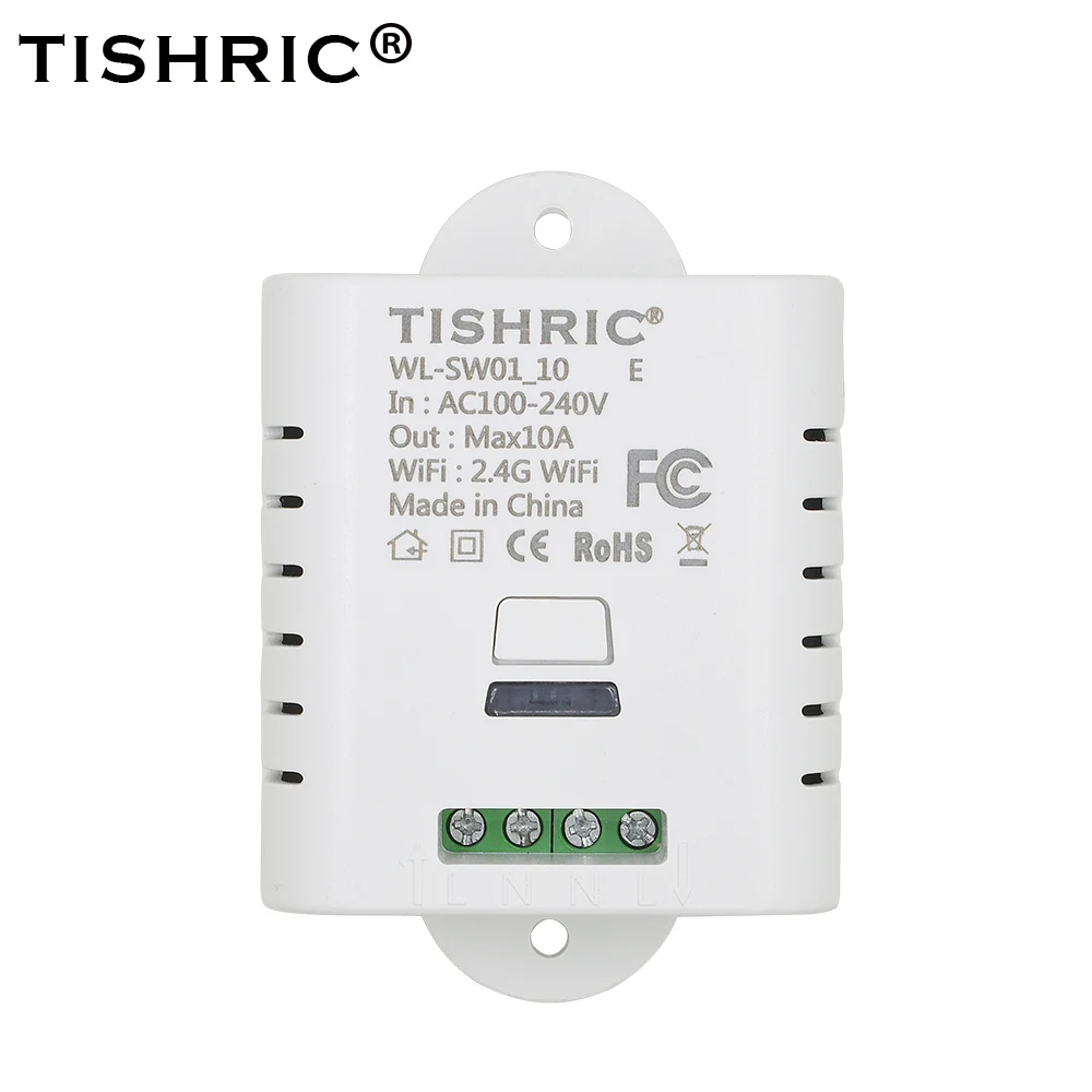 

TISHRIC 10A Smart Home Automation Basic Wireless Wifi Switch DIY Relay Module Controller Work Wireless Remote Domotica Alexa