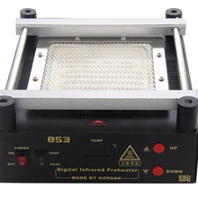 Gordak 853 220V подогреть станции BGA паяльная станция цифровой infrarred подогреватель для предварительного нагрева печатной платы паяльной станции ИК станция предварительного нагрева