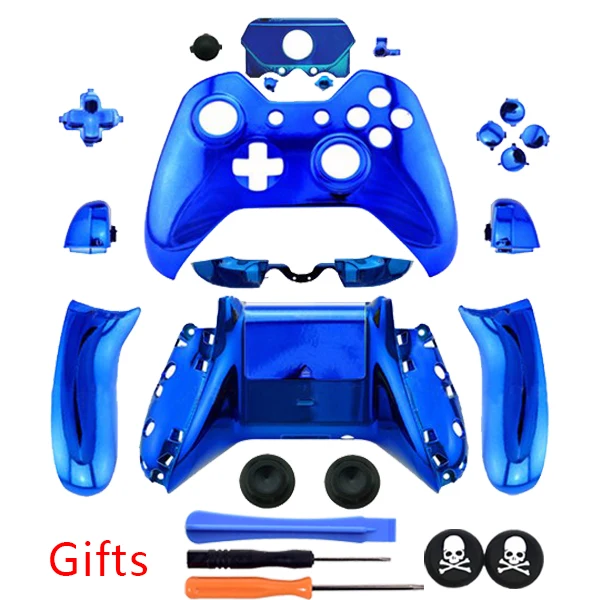 Best Offers Dark Blue New version Chrome Housing Case Cover Button kit With 3.5 mm headsets jack Version for XBOX ONE Wireless Controller Best Offers Dark Blue New version Chrome Housing Case Cover Button kit With 3.5 mm headsets jack Version for XBOX ONE Wireless Controller