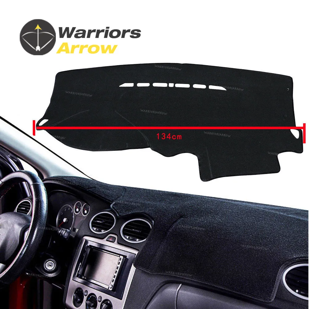

For Ford Focus 2 MK2 2005-2011 LHD Black Dashboard Cover Dashmat Dash Mat Pad Sun Shade Dash Board Cover Carpet Protective Mat