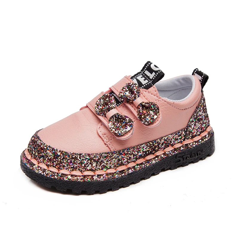 

Bow Girls boots 2019 Spring New Korean British Soft bottom Female Bare boots Wild children boots Fashion Princess Boots