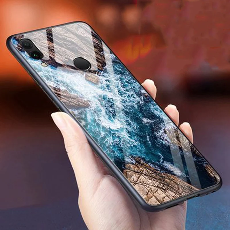 Чехол из закаленного стекла для Huawei Enjoy 9 Plus JKM AL00 мягкий силиконовый чехол с