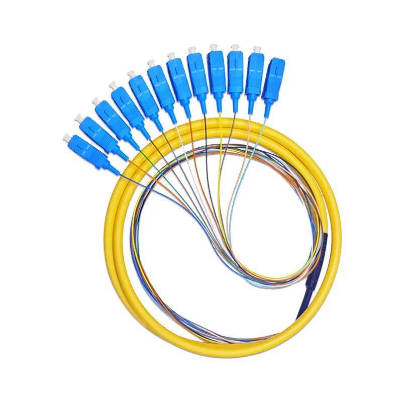 12 Strand 9//125 Fiber Optic Pigtail 1.5m SC//UPC Single Mode,12 fiber pigtail