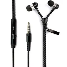 New Microphone Mic Earbuds Premium 3.5mm Tangle-Free Zipper Earphones Headset mp3 waterproof bluetooth headphones for girls