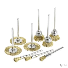 9 латунная щетка щетки колеса провода штампа шлифовальный станок роторный Электрический инструмент для гравера Mar28