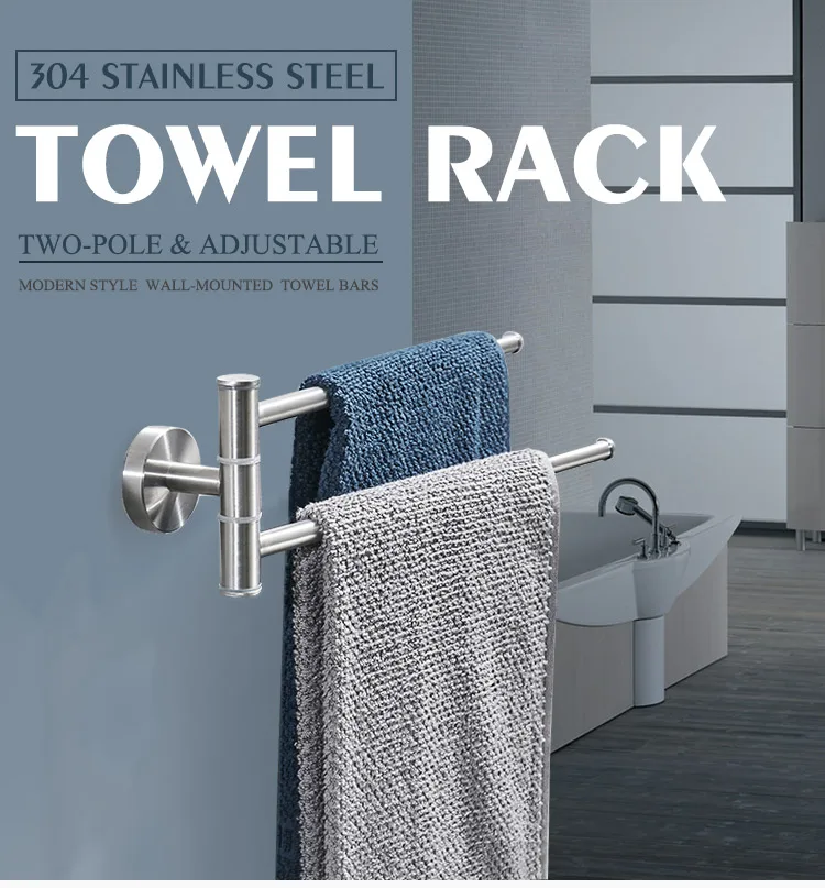 faciio suporte de toalha para rotativo para toalhas cabide de toalha de metal prateado simples