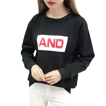 

Women Hoodies Female Long Sleeve Sweatshirt Autumn Winter Letter Print Harajuku Casual Pullover