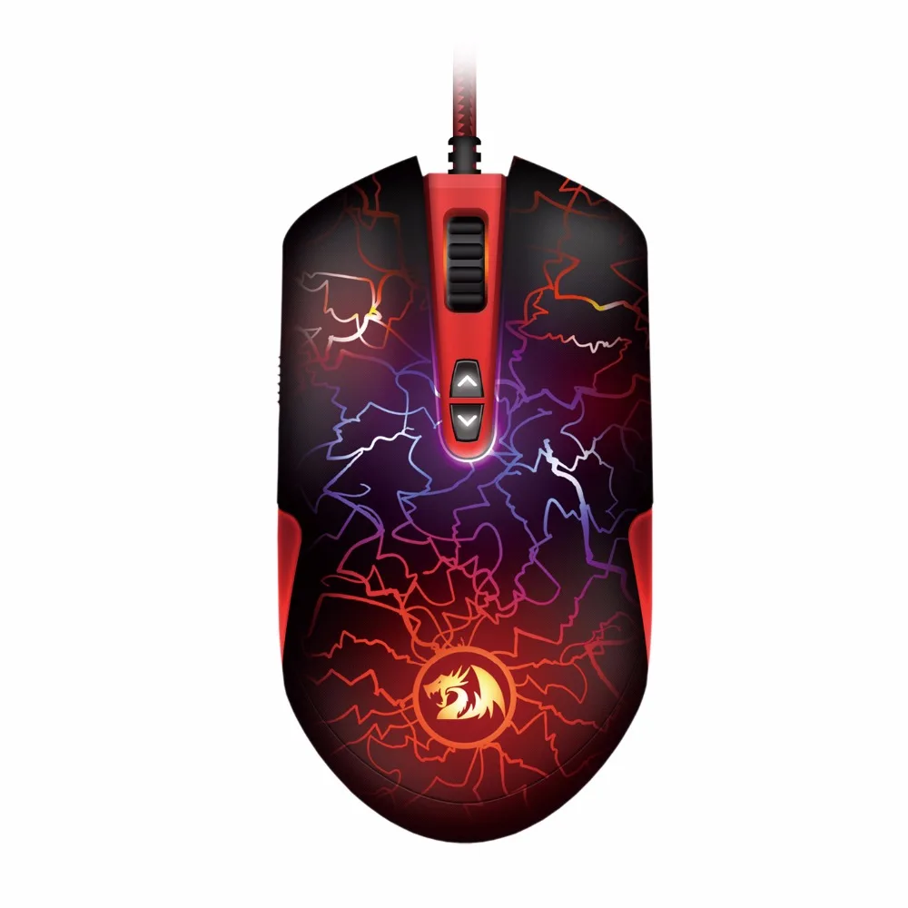 Redragon 3500 Точек на дюйм черный оптическая Мышь для ПК 7 программируемых Пуговицы omron
