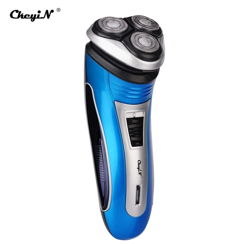 

Men's Shaving Razor Rechargeable Rotary Electric Razors 3D Floating Triple Blade Beard Trimmer Face Care Sideburns Cutter 38