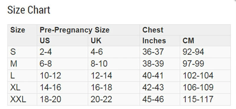 tee size