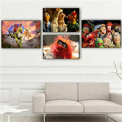 Custom холст плакат muppets (1) Печатный постер ткань стены искусства картины для гостиной Декор #18-12-05-H-03-130