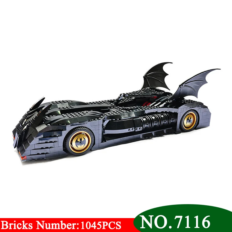 

1045Pcs AIBOULLY 7116 Superhero Batman The Ultimate Batmobile Model Building Blocks Toy Kids DIY bricks Bringuedos