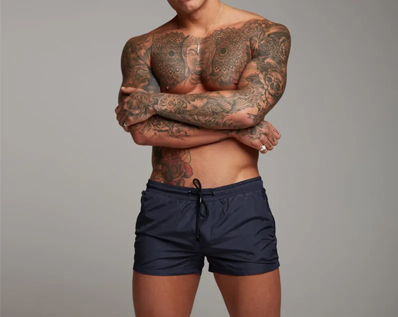 Мужские быстросохнущие эластичные шорты для бега, спортивные шорты, пляжные шорты, спортивные шорты для бега, шорты с карманами