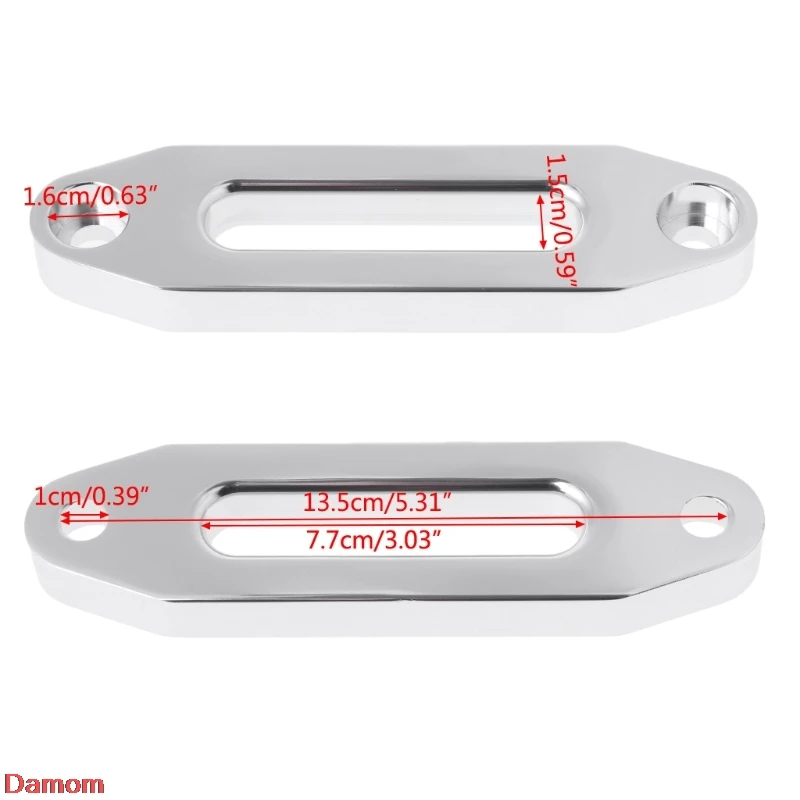 4000lbs Alumimum Hawse Fairlead для синтетической лебедки трос свинец SUV ATV UTV
