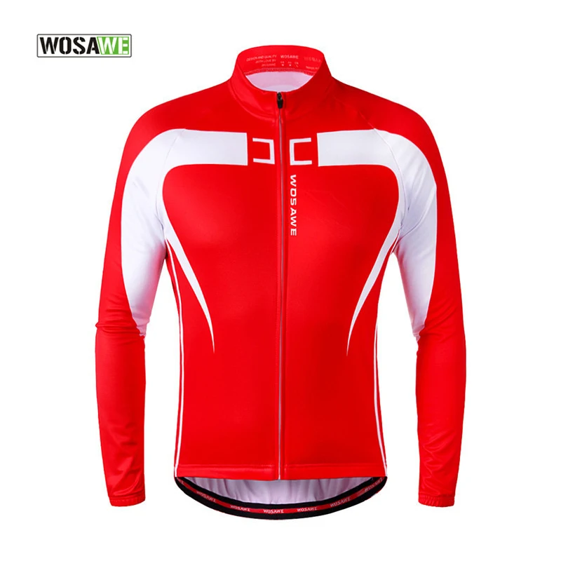 

WOSAWE 2016 Winter Thermal Warm Up Cycling Jacket Bike Riding Clothing Windproof Waterproof Coat Long Sleeve Jersey