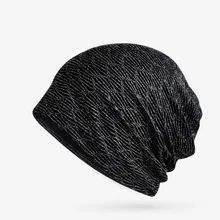 Seioum тюрбан шляпа для женщин со склада шапки для женщин девочек черный кружевной цветок тонкая шапочка Женская двухслойная вязаная шапка дамская шляпа без полей воротник