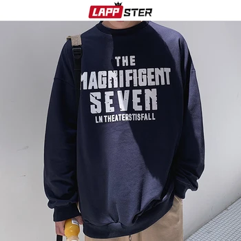 

LAPPSTER Men Letter Harajuku Hoodies 2020 Autumn Korean Style Sweatshirts Hoodies Colorful Streetwear Hip Hop Fashion Hoodie