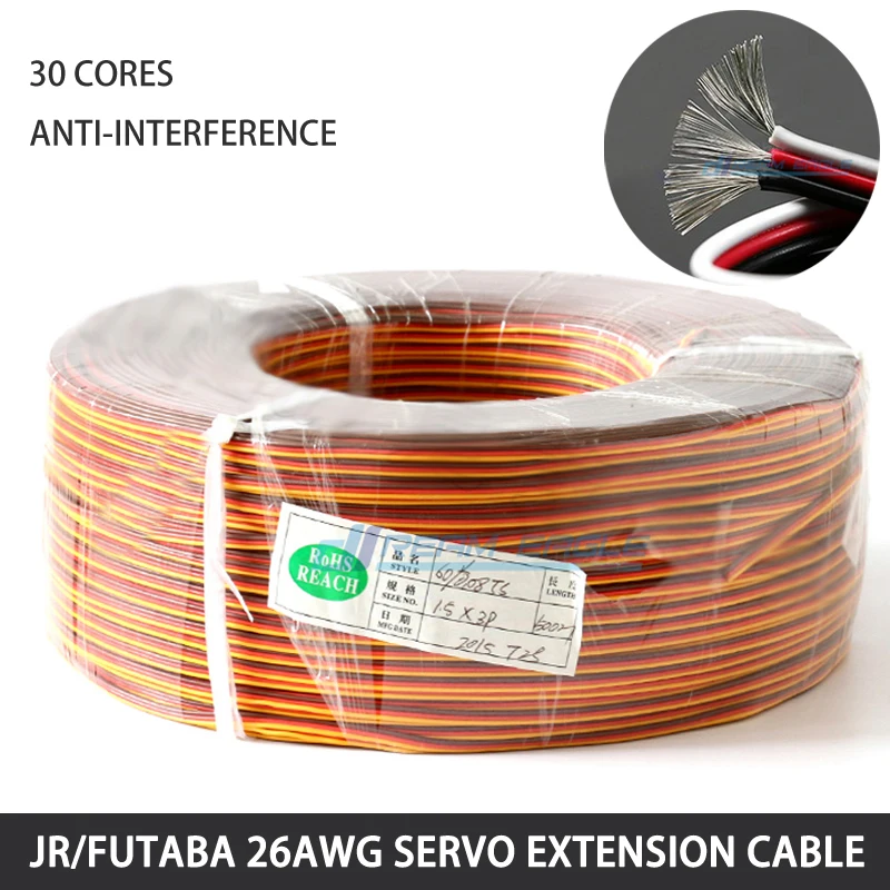 YXQ 26AWG Servo Cable 50 Feet 3-pin Line For Futaba UK | Ubuy